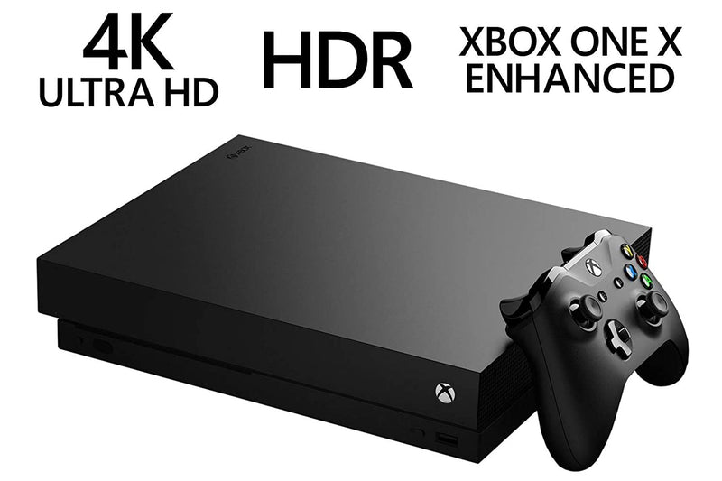 Microsoft Xbox One X 1TB Console with Wireless Controller: Xbox One X Enhanced, HDR, Native 4K, Ultra HD (Renewed)