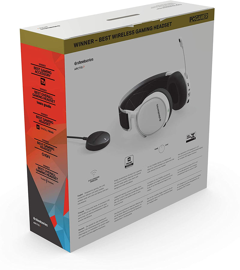 SteelSeries Arctis Pro Wireless Gaming Headset -Wireless Plus Bluetooth for PS4 and PC