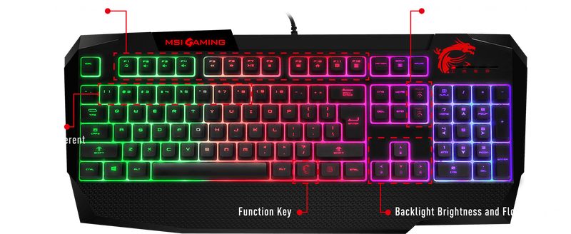 MSI VIGOR GK40 keyboard