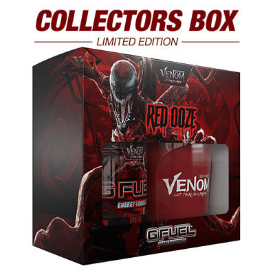 G Fuel Red Ooze Marvel Venom Let There Be Carnage Collector's Box